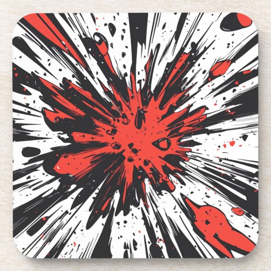 Comic Style Pop Art Explosion (7) Getränkeuntersetzer (Vorderseite)