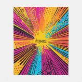 Comic Style Pop Art Explosion (9) Fleecedecke (Vorderseite)