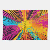 Comic Style Pop Art Explosion (9) Geschirrtuch (Horizontal)