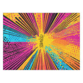 Comic Style Pop Art Explosion (9) Tischdecke (Vorderseite (Horizontal))