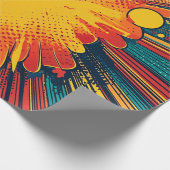 Comic Style Pop Art Explosion Geschenkpapier (Ecke)
