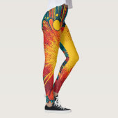 Comic Style Pop Art Explosion Leggings (Rechts)