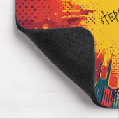 Comic Style Pop Art Explosion Mousepad (Ecke)