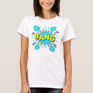 Comic Style Pop Art Retro Gelbe Villa Saroli T-Shirt