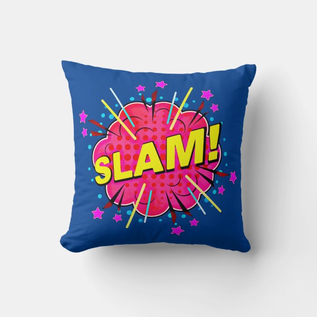 Comic Style Pop Art Retro Kissen (Vorderseite)