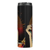 Comic Style Retro Pinup Giro del Malcantone Thermosbecher (Rückseite)