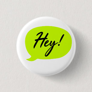 Comic Style Speech Bubble Green Button