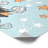 Comic Style Super Hero Design Poster (Ecke)