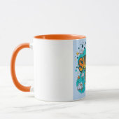 Comic Style Super Vater Graphic Tasse (Links)