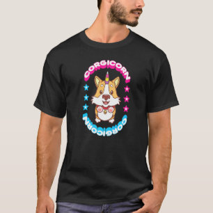 Comic Style Süßer Corgicorn Corgi Einhorn T-Shirt