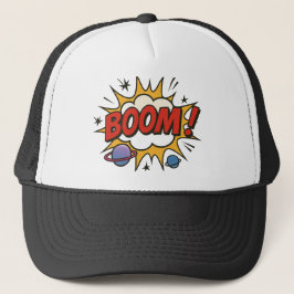 Comic Style Trucker Hat – Retro Pop Art Explosion Truckerkappe