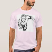 Comic Style - Vordere Klingeltöne, Schwarz und Wei T-Shirt (Vorderseite)