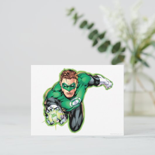 Comic Style - Vordere Ring Postkarte (Stehend Vorderseite)