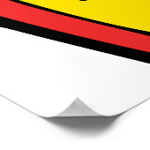 Comic Style Yeah Text Graphic in Bold Yellow Poster (Ecke)