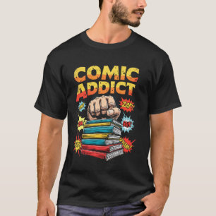 Comic-Süchtig Fett Retro T-Shirt