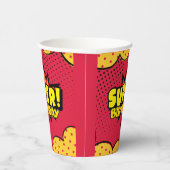 Comic-Superheld-Geburtstag Pappbecher (Rechts)