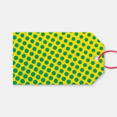 Comic Superhero Dots farbenfrohe glückliche Geburt Geschenkanhänger (Vorderseite (Horizontal))