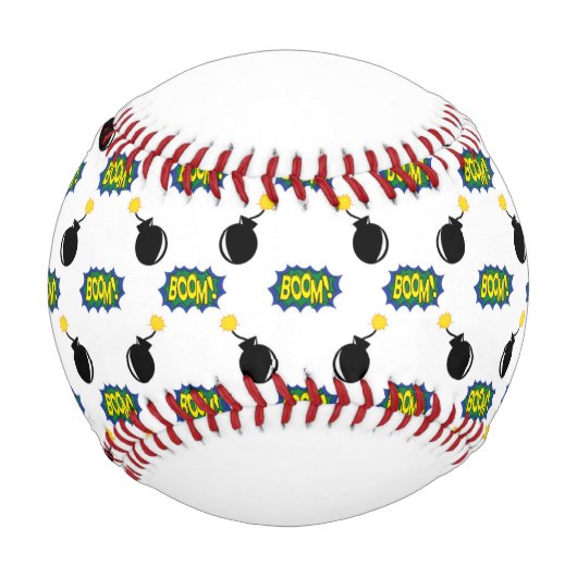 Comic Superhero Sports NUMMER Age Firecracker Baseball (Vorderseite)