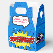 Comic Superhero Strip 00. Geburtstagsparty Geschenkschachtel (Geöffnet)