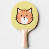 Comic süße Katze Tischtennis Schläger (Rückseite)