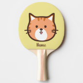 Comic süße Katze Tischtennis Schläger (Vorderseite)