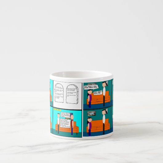 Comic-Tasse Espressotasse (Vorderseite)