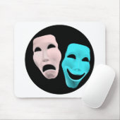 Comic-Theatermasken Mousepad (Mit Mouse)