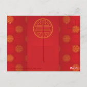 Comic Traditionelles Chinesisches Jahr 2021 Postka Postkarte (Rückseite)