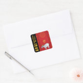 Comic Traditionelles Chinesisches Jahr 2021 SqS Quadratischer Aufkleber (Umschlag)