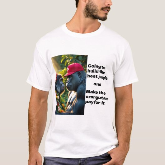 Comic Trump Design T-Shirt (Vorderseite)