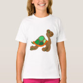 comic turtle green brown T-Shirt (Vorderseite)