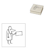 Comic-Typ mit leerer Tafel Gummistempel (Stempel)