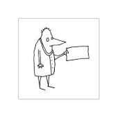 Comic-Typ mit leerer Tafel Gummistempel (Prägung)