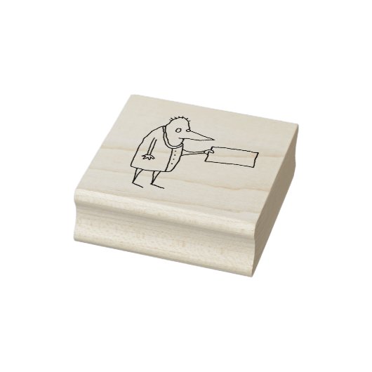 Comic-Typ mit leerer Tafel Gummistempel (Stempel)