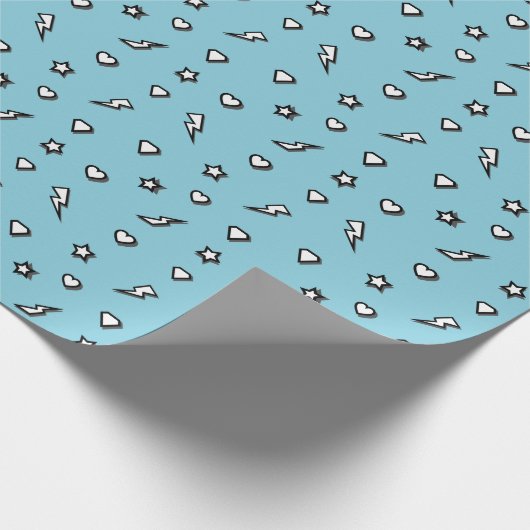 Comic-Umschlagpapier für Superheld Friend Geschenkpapier (Ecke)