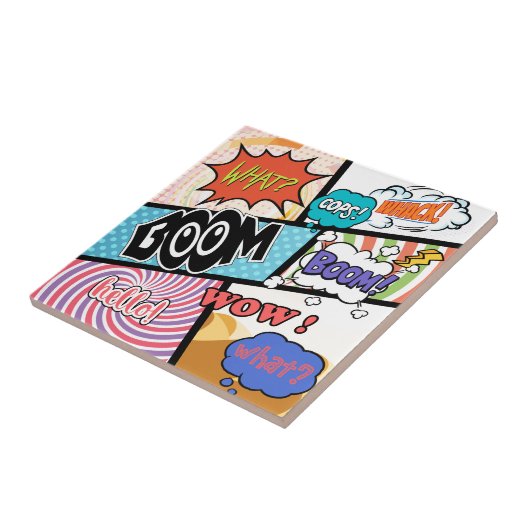 Comic-ursprünglicher Entwurf Fliese (Seite)