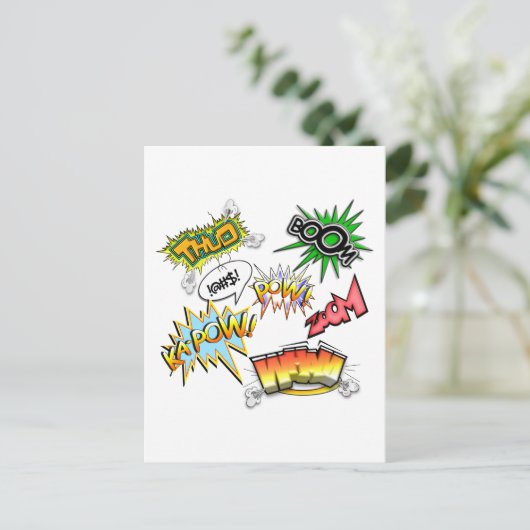 Comic Variation Postkarte (Stehend Vorderseite)