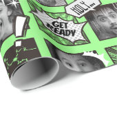 Comic-Version Ihres Facebook-Wrapper Geschenkpapier (Rolleneckpunkt)