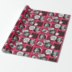 Comic-Version Ihres Facebook-Wrapper Geschenkpapier