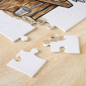 Comic-Vogel am Fischstand Puzzle (Seite)