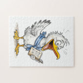 Comic-Vogel-Matrose-Besatzung Puzzle (Horizontal)