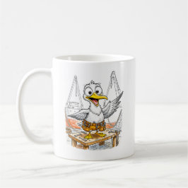 Comic-Vogel-Werftarbeiter Kaffeetasse