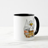 Comic-Vogel-Werftarbeiter Tasse (VorderseiteRechts)