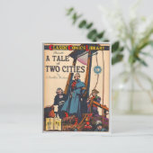 Comic von zwei Städten Postkarte (Stehend Vorderseite)