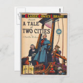 Comic von zwei Städten Postkarte (Vorne/Hinten)