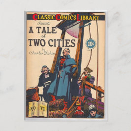 Comic von zwei Städten Postkarte