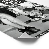 Comic-Werbung im Vintagen Magazin Poster (Ecke)