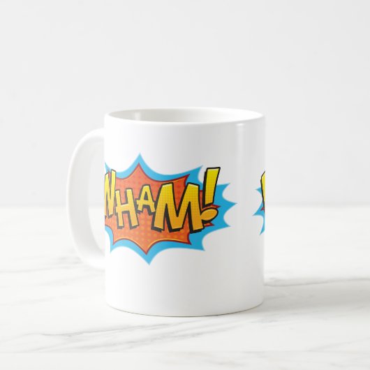 Comic Wham! Kaffeetasse (Vorderseite Links)