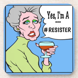 Comic Wine Drinker, bearbeiten Text, Untersetzer