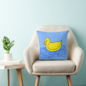 Comic Yellow Ducky Throw Kissen (Stuhl )